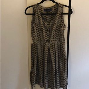 Francesca’s Patterned Dress w/ belt